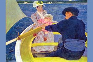 The Boat Travel by Mary Cassatt