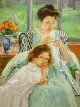 Young mother sewing, 1901 Canvas,92,4 x 73,7 cm.-Mary Cassatt-Giclee Print