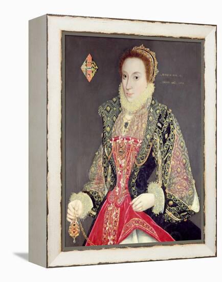 Mary Denton, Nee Martyn, Aged 15 in 1573-George Gower-Framed Premier Image Canvas