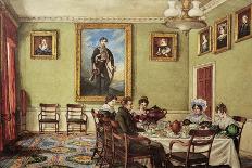 Dining Room at Langton Hall, Family at Breakfast, c.1832-3-Mary Ellen Best-Framed Giclee Print