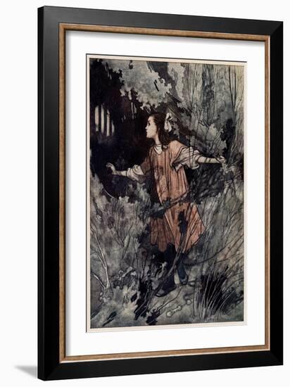 Mary Finds the Door-Charles Robinson-Framed Art Print