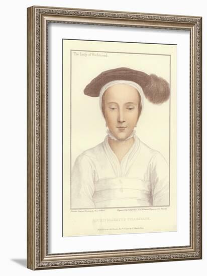 Mary Fitzroy, Duchess of Richmond and Somerset-Hans Holbein the Younger-Framed Giclee Print