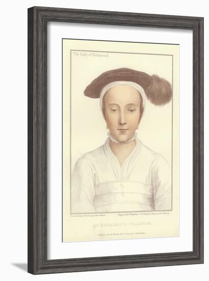 Mary Fitzroy, Duchess of Richmond and Somerset-Hans Holbein the Younger-Framed Giclee Print