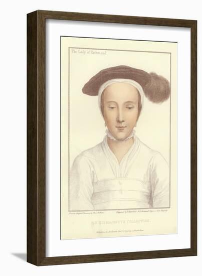 Mary Fitzroy, Duchess of Richmond and Somerset-Hans Holbein the Younger-Framed Giclee Print