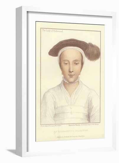 Mary Fitzroy, Duchess of Richmond and Somerset-Hans Holbein the Younger-Framed Giclee Print