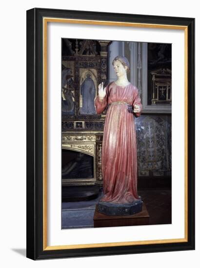 Mary, from Annunciation Group-Francesco di Valdambrino-Framed Giclee Print