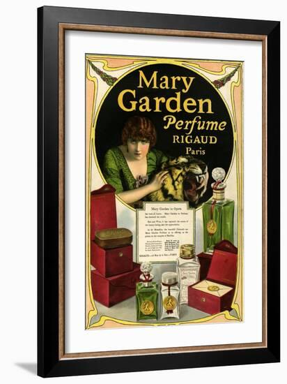 Mary Garden, Magazine Advertisement, USA, 1920-null-Framed Giclee Print