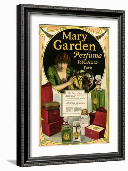 Mary Garden, Magazine Advertisement, USA, 1920-null-Framed Giclee Print
