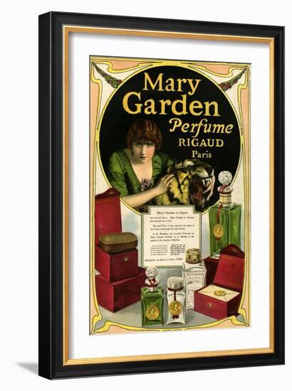 Mary Garden, Magazine Advertisement, USA, 1920-null-Framed Giclee Print