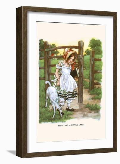 Mary Had a Litte Lamb-Bird & Haumann-Framed Art Print