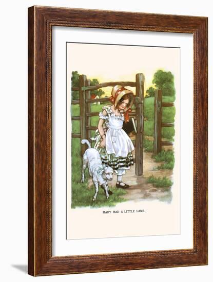Mary Had a Litte Lamb-Bird & Haumann-Framed Art Print
