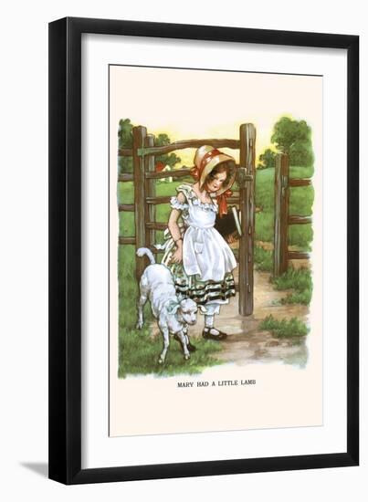 Mary Had a Litte Lamb-Bird & Haumann-Framed Art Print