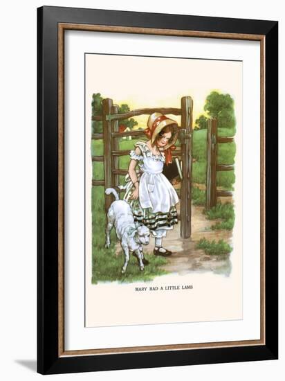 Mary Had a Litte Lamb-Bird & Haumann-Framed Art Print