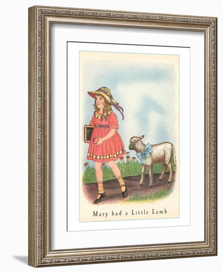 Mary had a Little Lamb-null-Framed Art Print