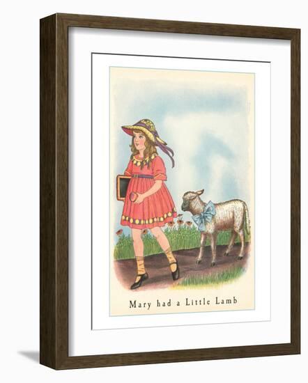 Mary had a Little Lamb-null-Framed Art Print