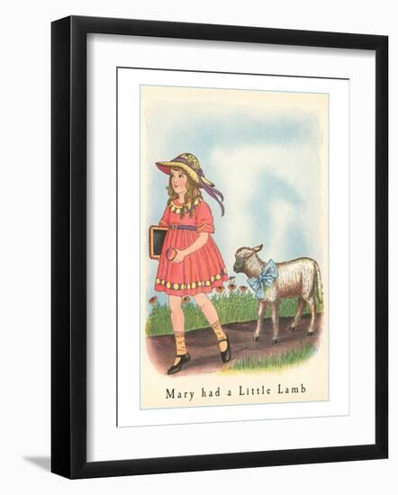 Mary had a Little Lamb-null-Framed Art Print