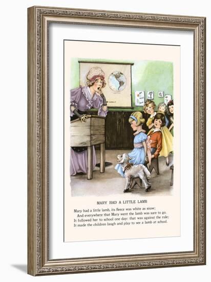 Mary Had a Little Lamb-Bird & Haumann-Framed Art Print