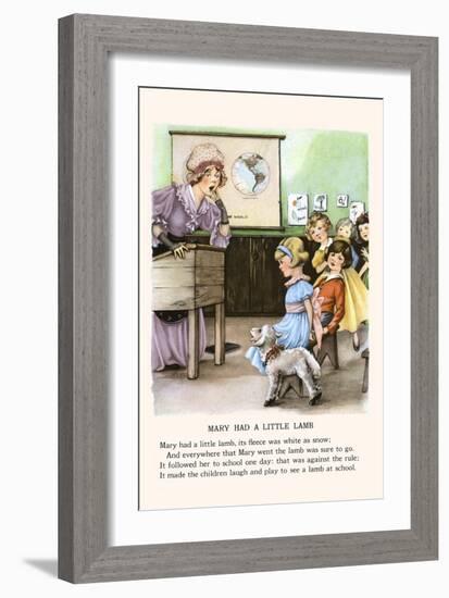 Mary Had a Little Lamb-Bird & Haumann-Framed Art Print