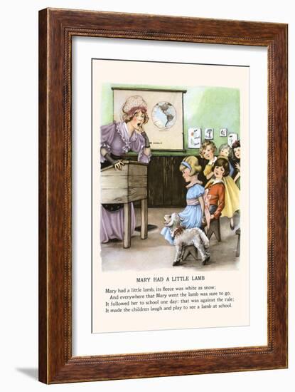 Mary Had a Little Lamb-Bird & Haumann-Framed Art Print