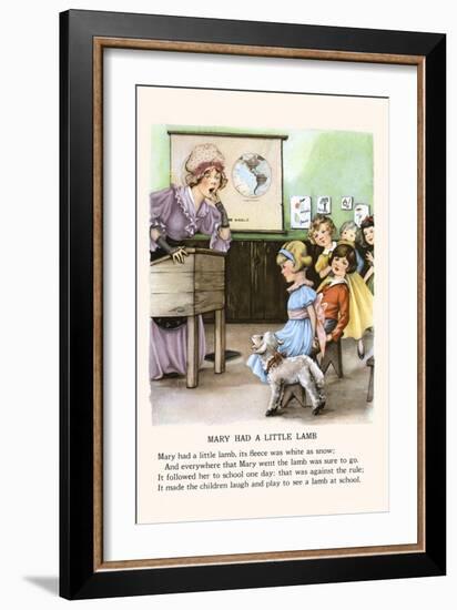 Mary Had a Little Lamb-Bird & Haumann-Framed Art Print