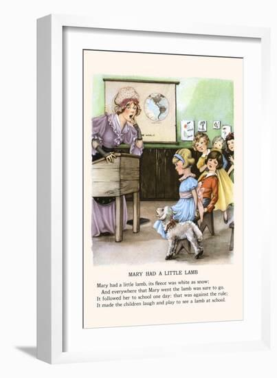 Mary Had a Little Lamb-Bird & Haumann-Framed Art Print