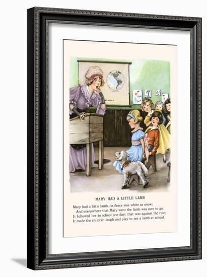 Mary Had a Little Lamb-Bird & Haumann-Framed Art Print