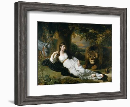 Mary Hall in the Character of Una-Benjamin West-Framed Giclee Print