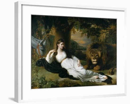 Mary Hall in the Character of Una-Benjamin West-Framed Giclee Print