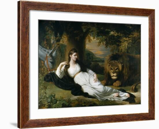 Mary Hall in the Character of Una-Benjamin West-Framed Giclee Print