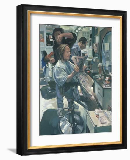 Mary Having her Hair Washed, 1989-Hector McDonnell-Framed Giclee Print