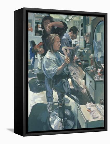 Mary Having her Hair Washed, 1989-Hector McDonnell-Framed Premier Image Canvas