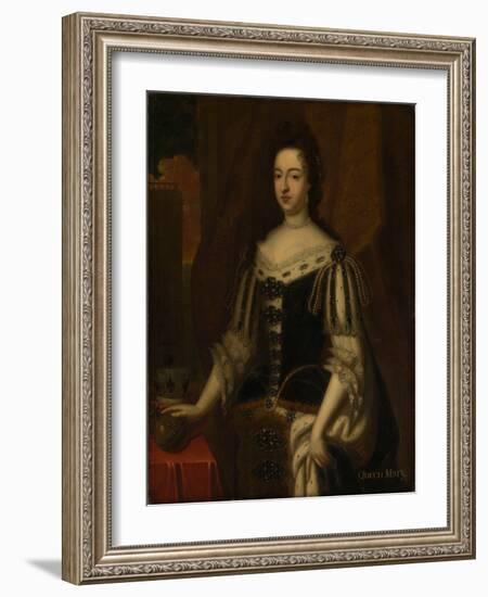 Mary II (1662-1694), Late 17Th Century (Oil on Canvas)-Godfrey Kneller-Framed Giclee Print