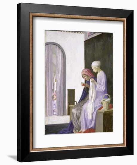 Mary in the House of Elizabeth, 1917-Robert Anning Bell-Framed Giclee Print