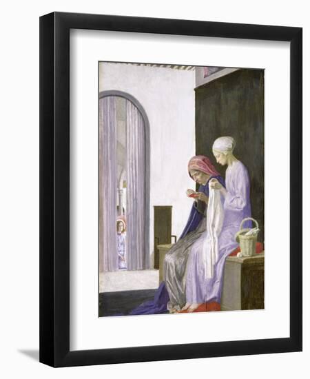 Mary in the House of Elizabeth, 1917-Robert Anning Bell-Framed Giclee Print