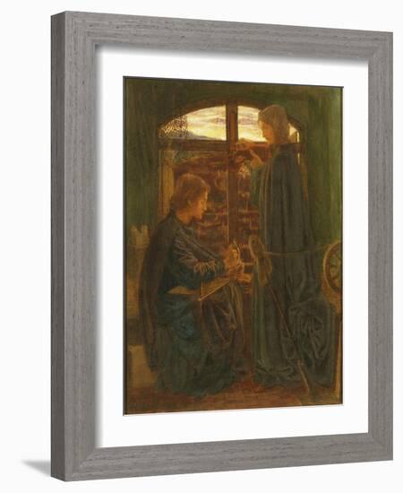 Mary in the House of St John-Dante Gabriel Rossetti-Framed Giclee Print