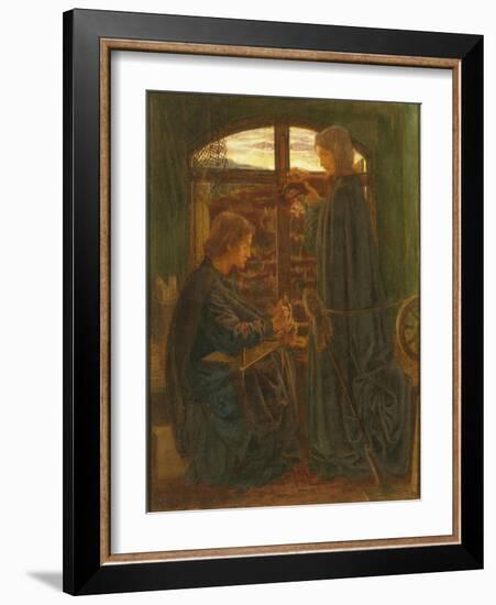 Mary in the House of St John-Dante Gabriel Rossetti-Framed Giclee Print