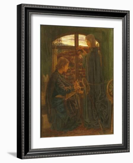 Mary in the House of St John-Dante Gabriel Rossetti-Framed Giclee Print