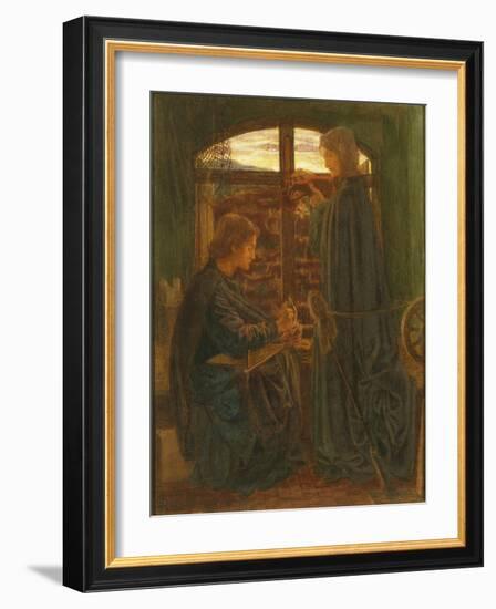 Mary in the House of St John-Dante Gabriel Rossetti-Framed Giclee Print