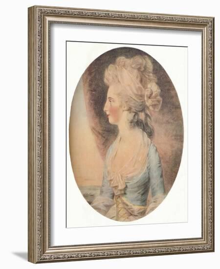 'Mary Isabella, Duchess of Rutland', c1781-John Downman-Framed Giclee Print