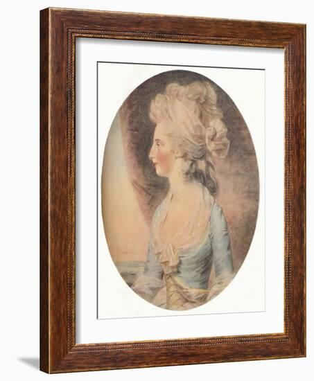 'Mary Isabella, Duchess of Rutland', c1781-John Downman-Framed Giclee Print
