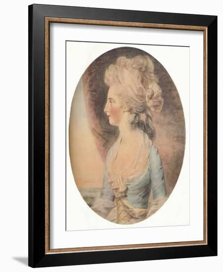 'Mary Isabella, Duchess of Rutland', c1781-John Downman-Framed Giclee Print