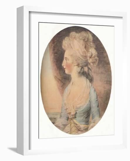 'Mary Isabella, Duchess of Rutland', c1781-John Downman-Framed Giclee Print