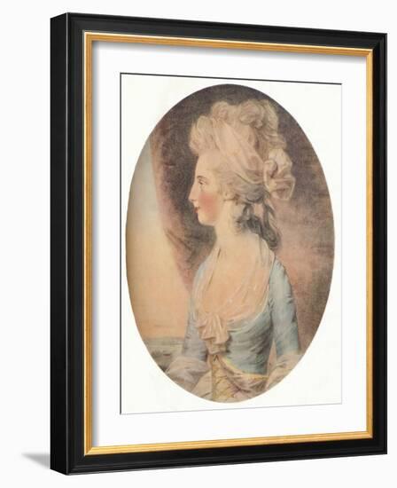 'Mary Isabella, Duchess of Rutland', c1781-John Downman-Framed Giclee Print