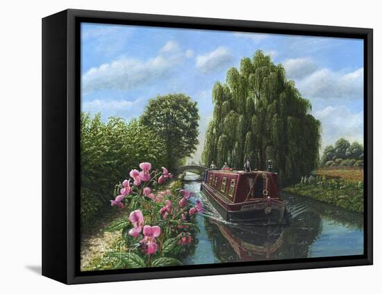 Mary Jane Chesterfield Canal Notts-Richard Harpum-Framed Stretched Canvas