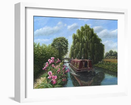 Mary Jane Chesterfield Canal Notts-Richard Harpum-Framed Art Print