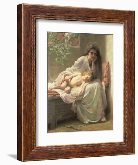 "Mary Kept All These Things and Pondered Them in Her Heart"-Alice Havers-Framed Giclee Print