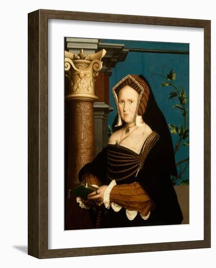 Mary, Lady Guildford, 1527-Hans Holbein the Younger-Framed Giclee Print