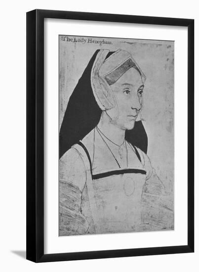 'Mary, Lady Heveningham', c1532-1543 (1945)-Hans Holbein the Younger-Framed Giclee Print