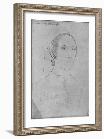 'Mary, Lady Monteagle', c1538-1540 (1945)-Hans Holbein the Younger-Framed Giclee Print