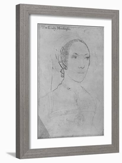 'Mary, Lady Monteagle', c1538-1540 (1945)-Hans Holbein the Younger-Framed Giclee Print